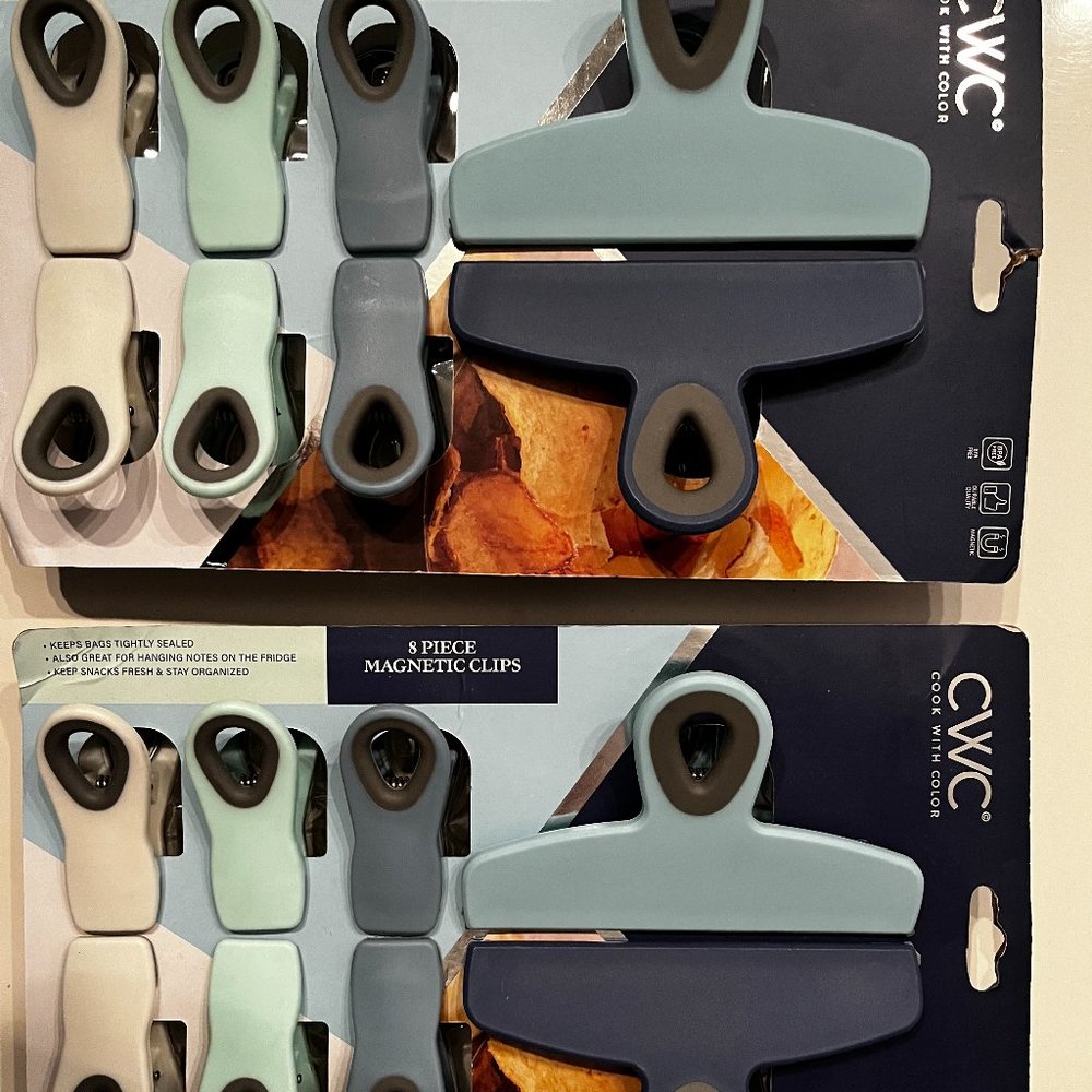 Magnetic Chip Clips‎ (2 Packs of 8 Clips Each) / New